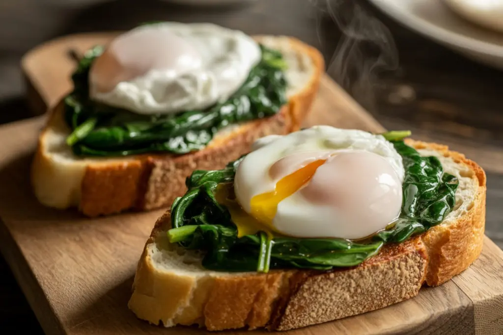 Egg and Spinach Toast