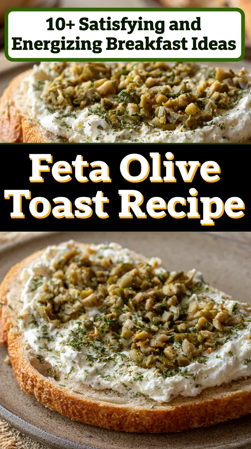 Breakfast Toast – Best 30+ Quick & Easy Ideas 20 Feta Olive Toast