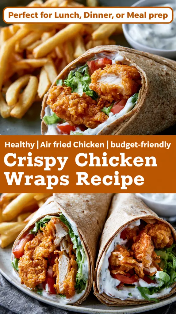 Healthy Crispy Chicken Wraps