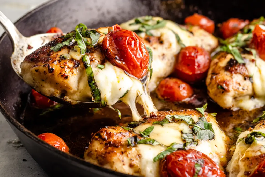 One-Pan Baked Caprese Chicken 6 KETO-FRIENDLY BAKED CAPRESE CHICKEN