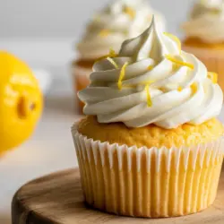 Lemon Cupcakes With Lemon Frosting recipe card