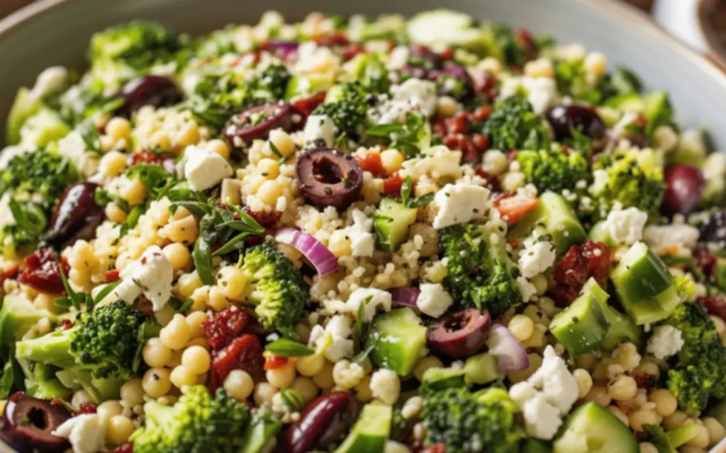 Chopped Broccoli Pearl Crunch Salad 4 Mediterranean Chopped Broccoli Salad