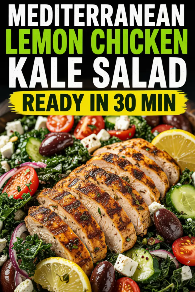 Mediterranean kale salad