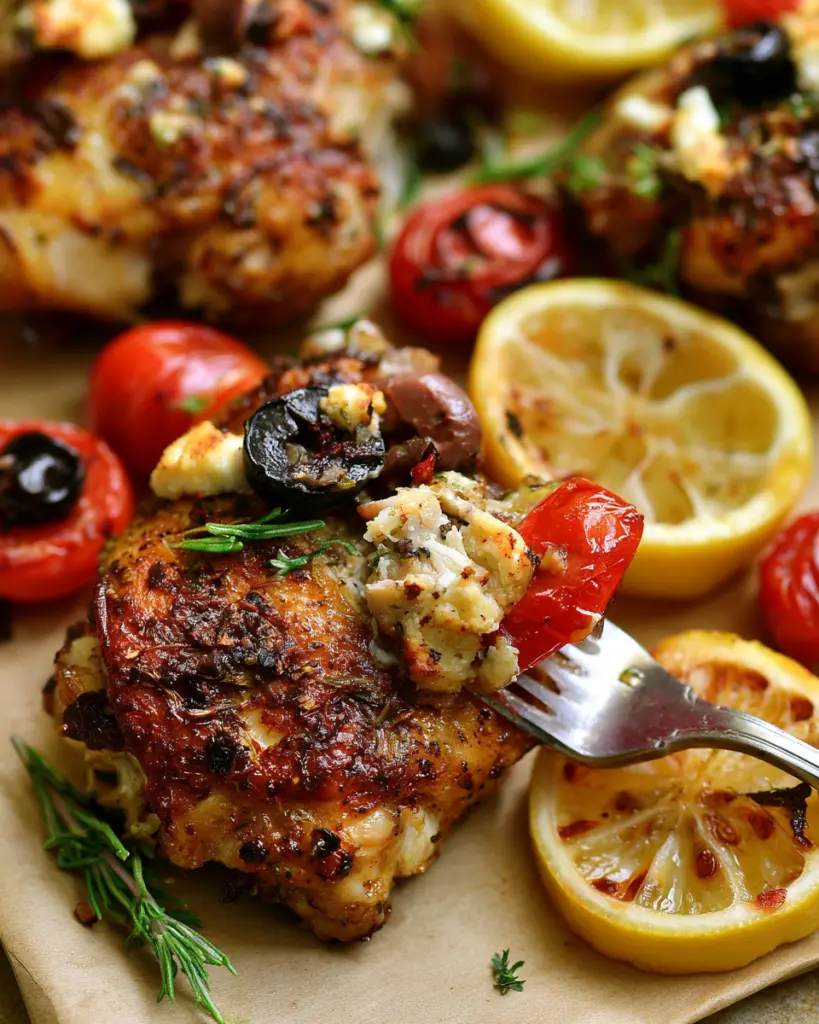 Lemon Herb Roasted Chicken Thighs 6 Mediterranean lemon herb roasted chicken