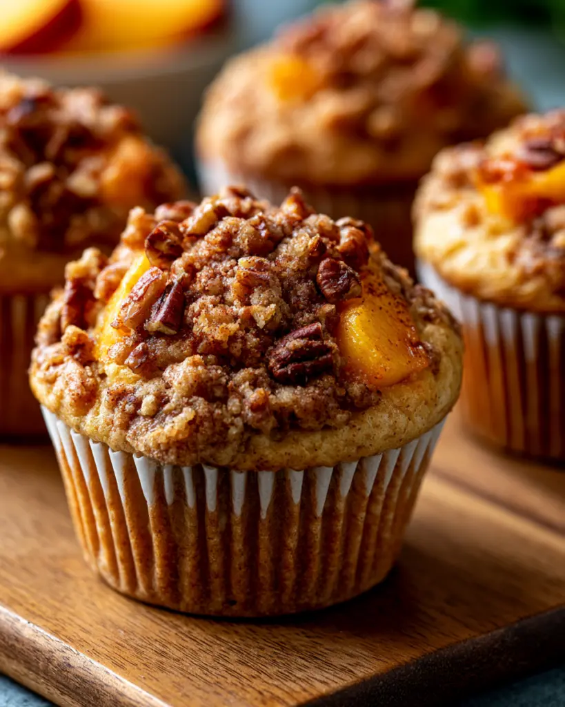 Peach Pecan Muffins