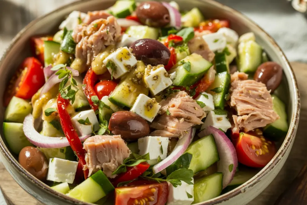 Mediterranean tuna salad