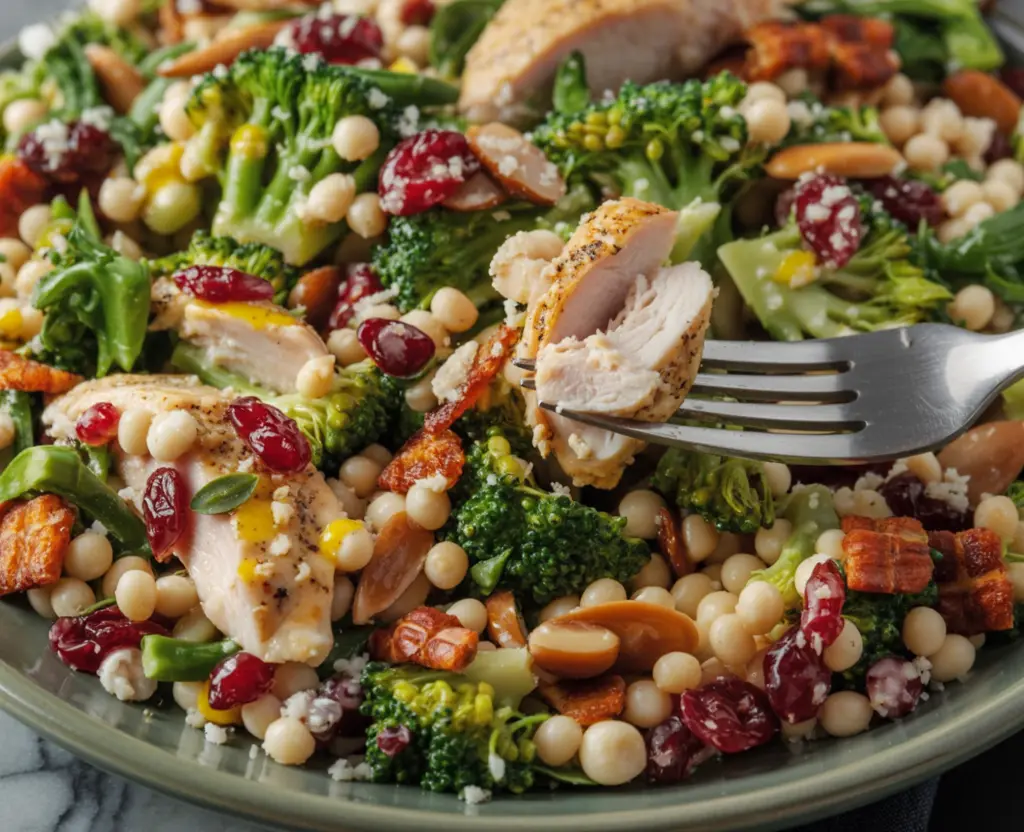Chopped Broccoli Pearl Crunch Salad 4 Protein Chopped Broccoli Pearl Salad