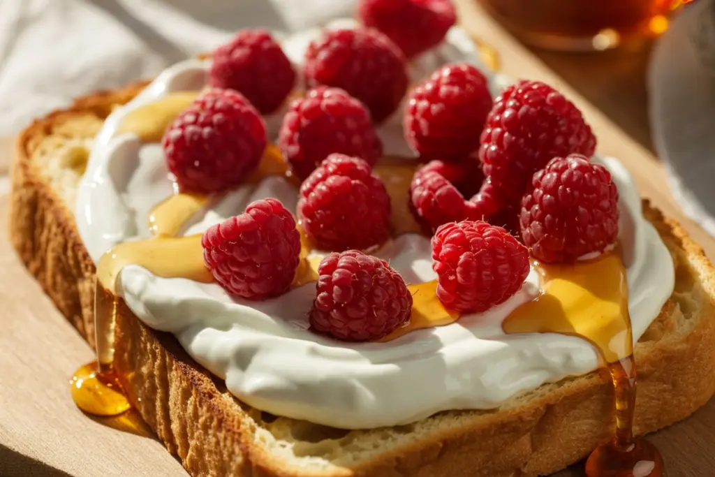 Raspberry Honey Toast