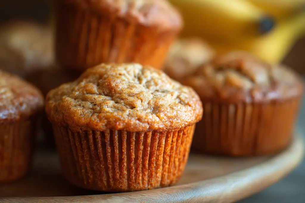 Sourdough Banana Applesauce Muffins