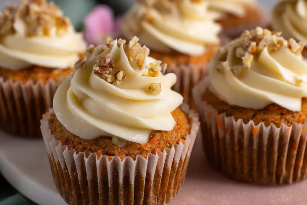 Sourdough Discard Carrot Cake Cupcakes