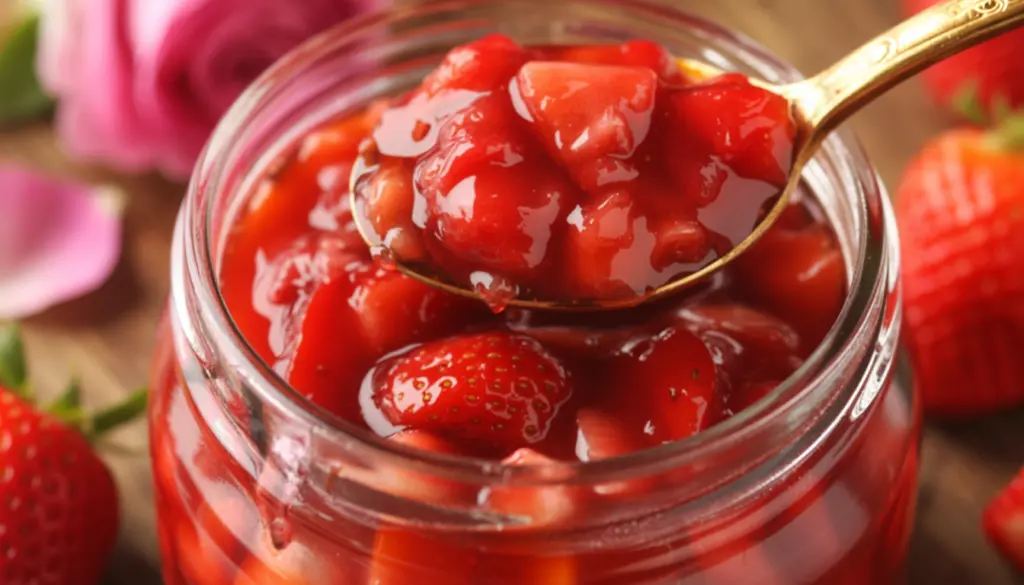 12+Best Spring Fruit Compotes 9 Strawberry Rose Compote