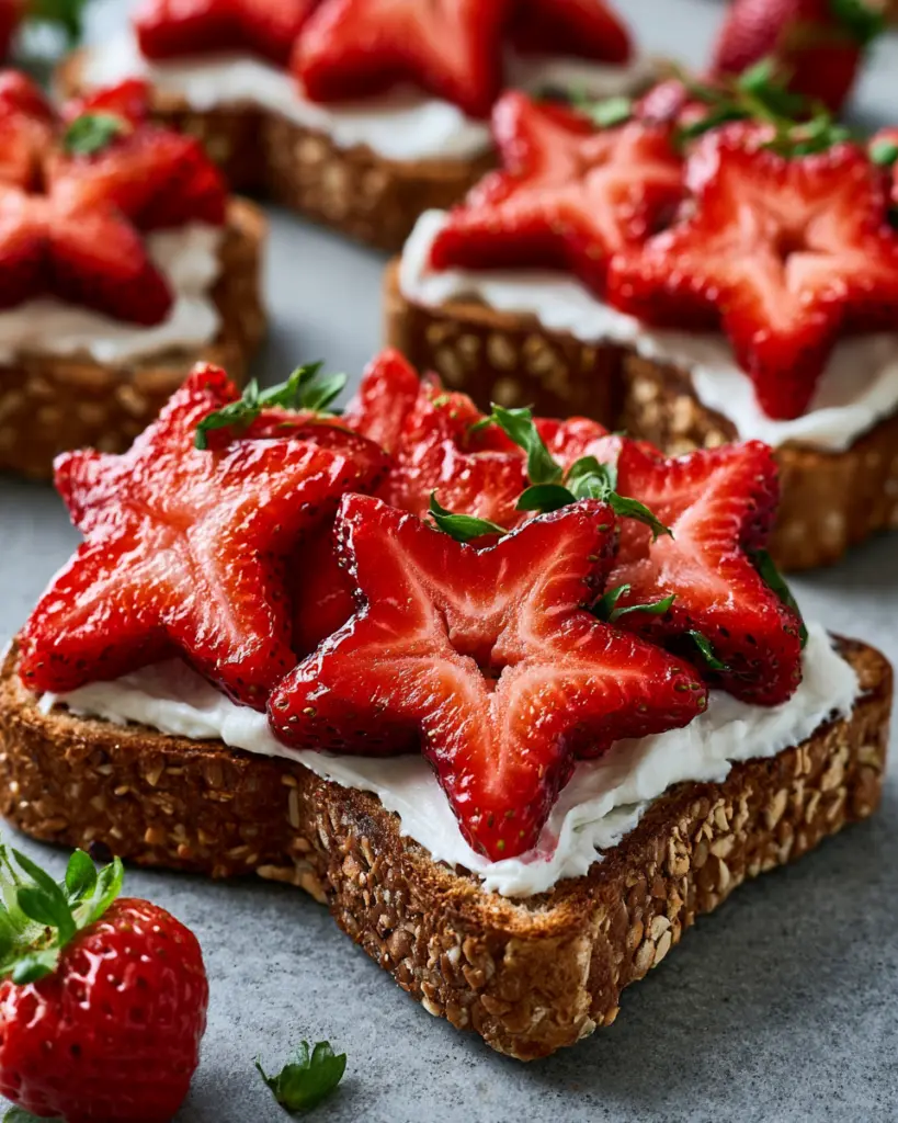 Strawberry Star Toast