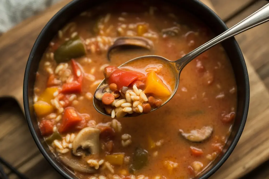 Vegetarian Stuffed Pepper Soup