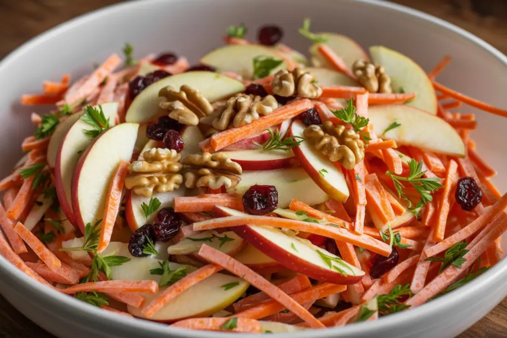 serving apple carrot salad