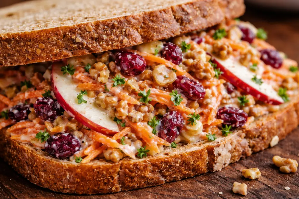 Creamy Apple Carrot Sandwiches