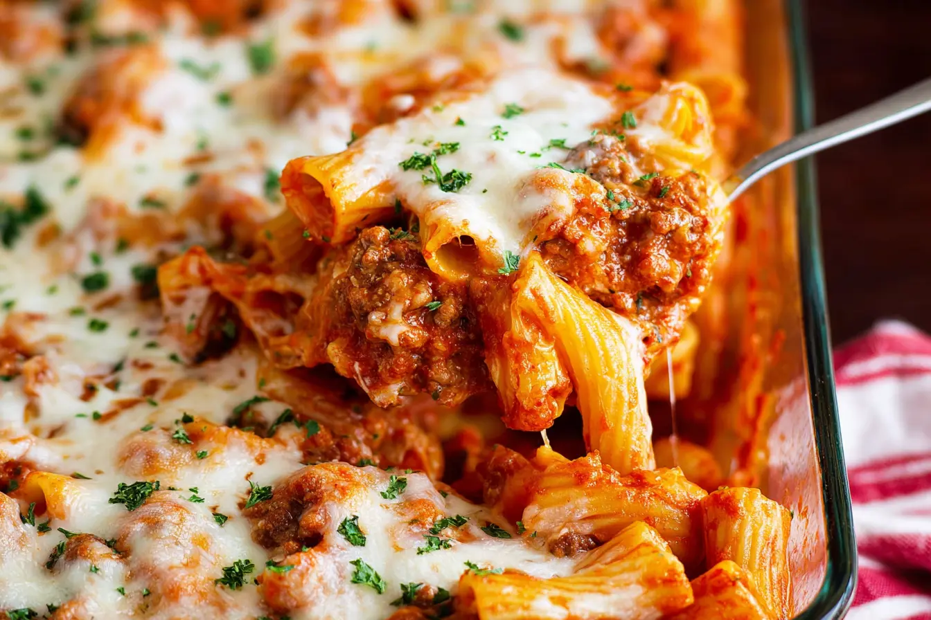 Creamy Baked Rigatoni
