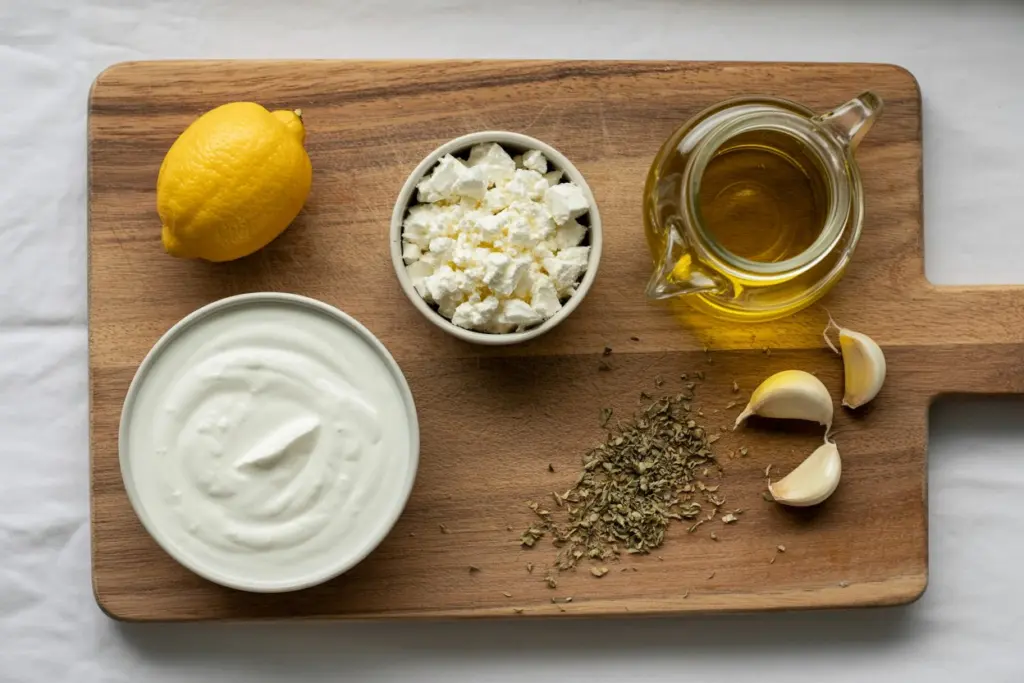 Creamy feta dressing Ingredients