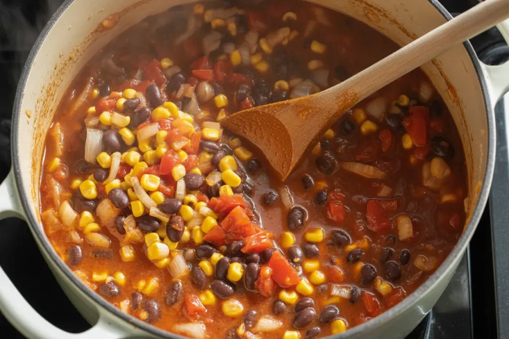 enchilada soup cooking steps