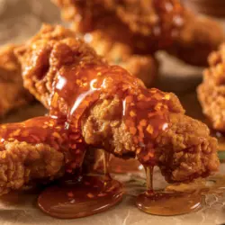 Crispy Hot Honey Chicken Tenders (Fried, Air Fried, Baked) 2 Crispy Hot Honey Chicken Tenders (Fried, Air Fried, Baked)