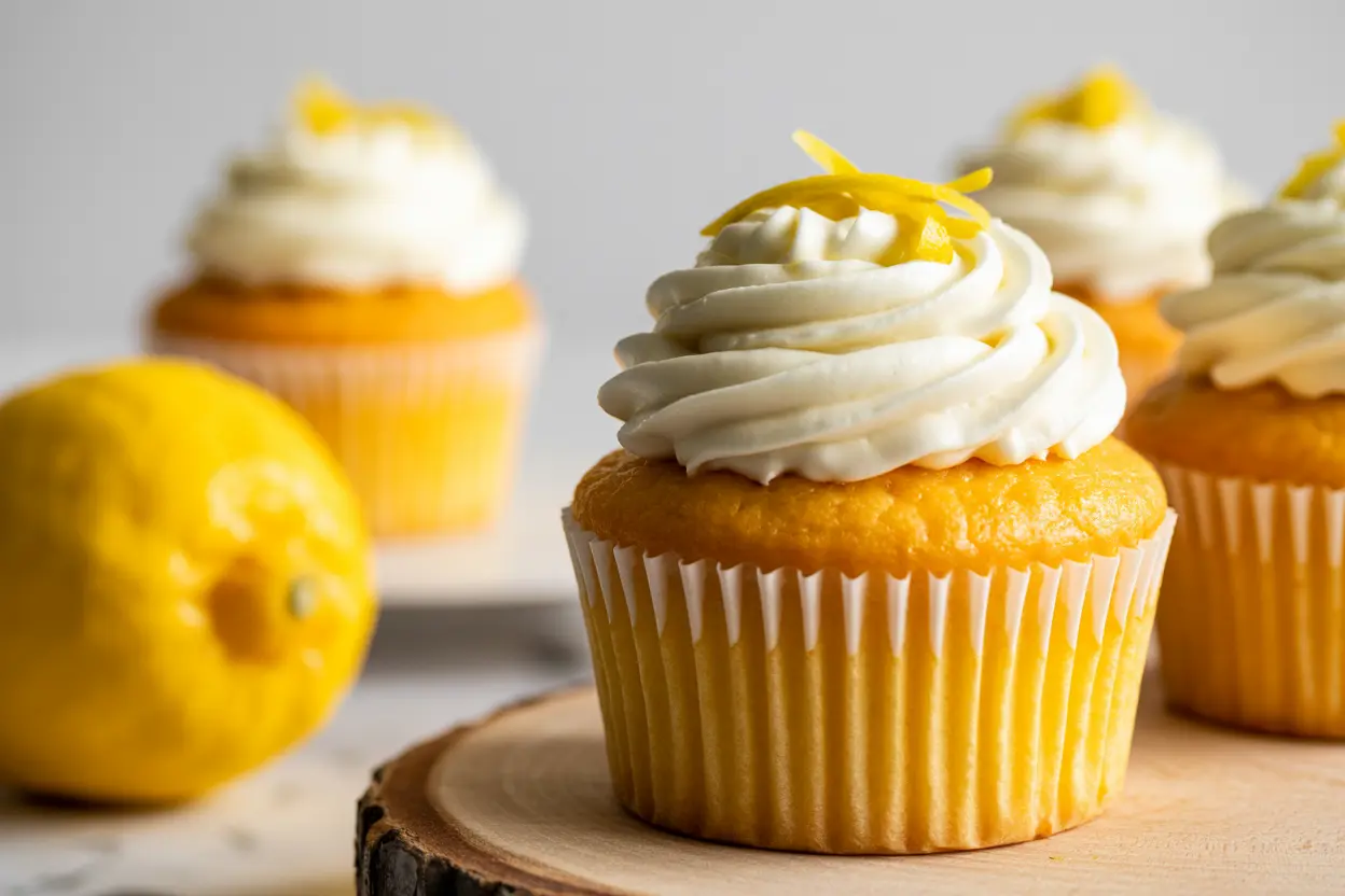 Lemon Cupcakes With Lemon Frosting