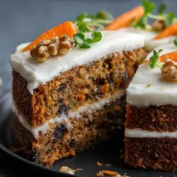 sourdough carrot cake recipe card