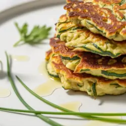 Easy Sourdough Zucchini Fritters recipe card