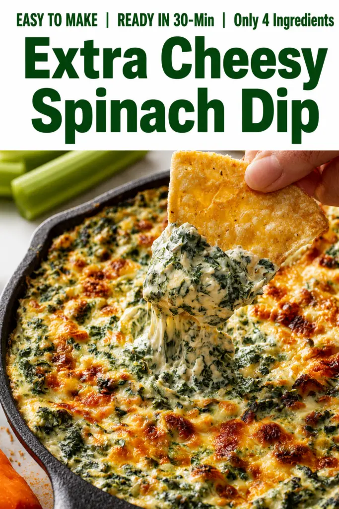 Extra Cheesy Spinach Dip