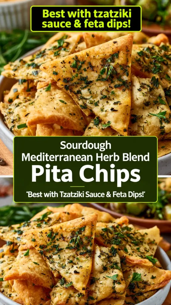 Sourdough Mediterranean Herb Blend Pita Chips