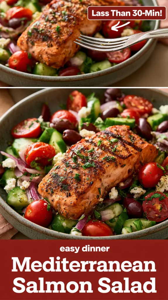 Mediterranean Salmon Salad