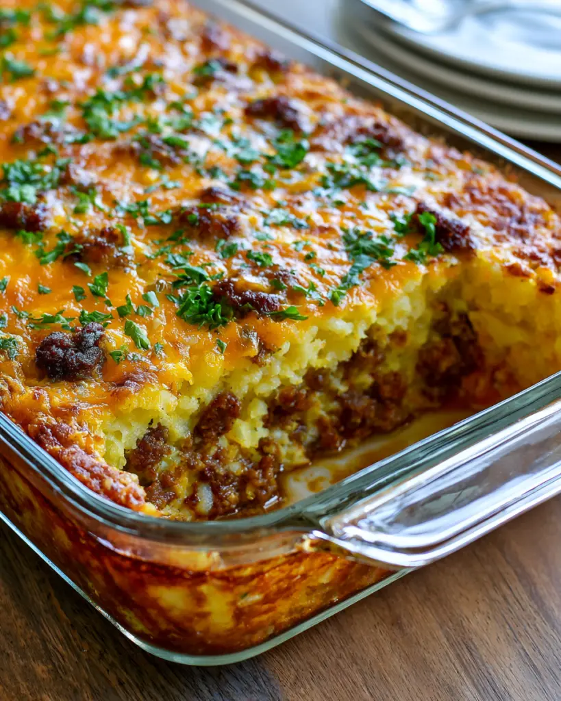 Sausage Breakfast hash brown casserole
