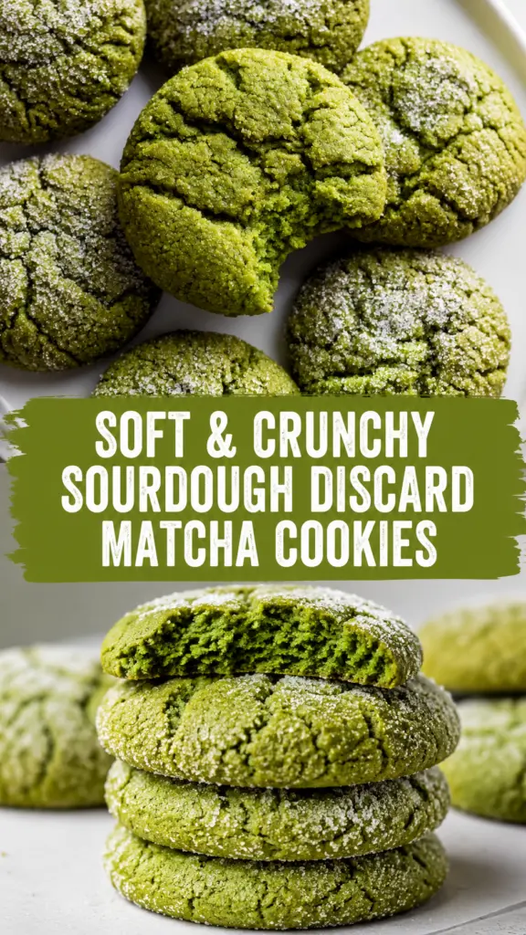 Brown Butter Matcha Cookies 9 Sourdough Discard Matcha Cookies