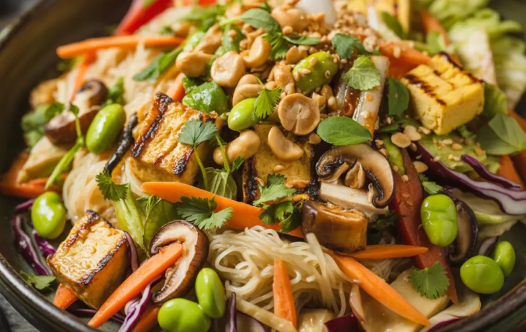 Asian Glass noodle salad 9 Vegetarian Glass Noodle Salad