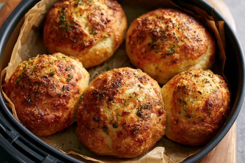 air fryer sourdough pizza pockets