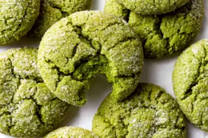 Brown Butter Matcha Cookies