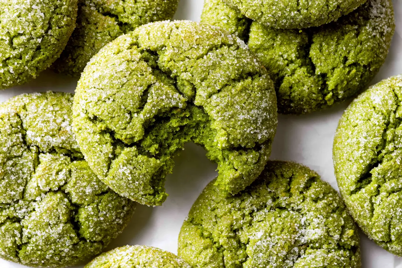 Brown Butter Matcha Cookies