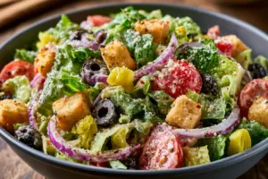 Mega Italian Salad with Olive Garden Dressing