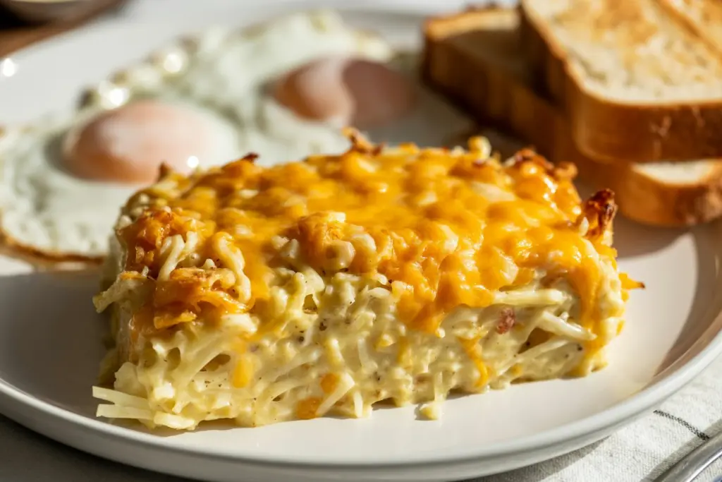 serving sourdough hash brown casserole