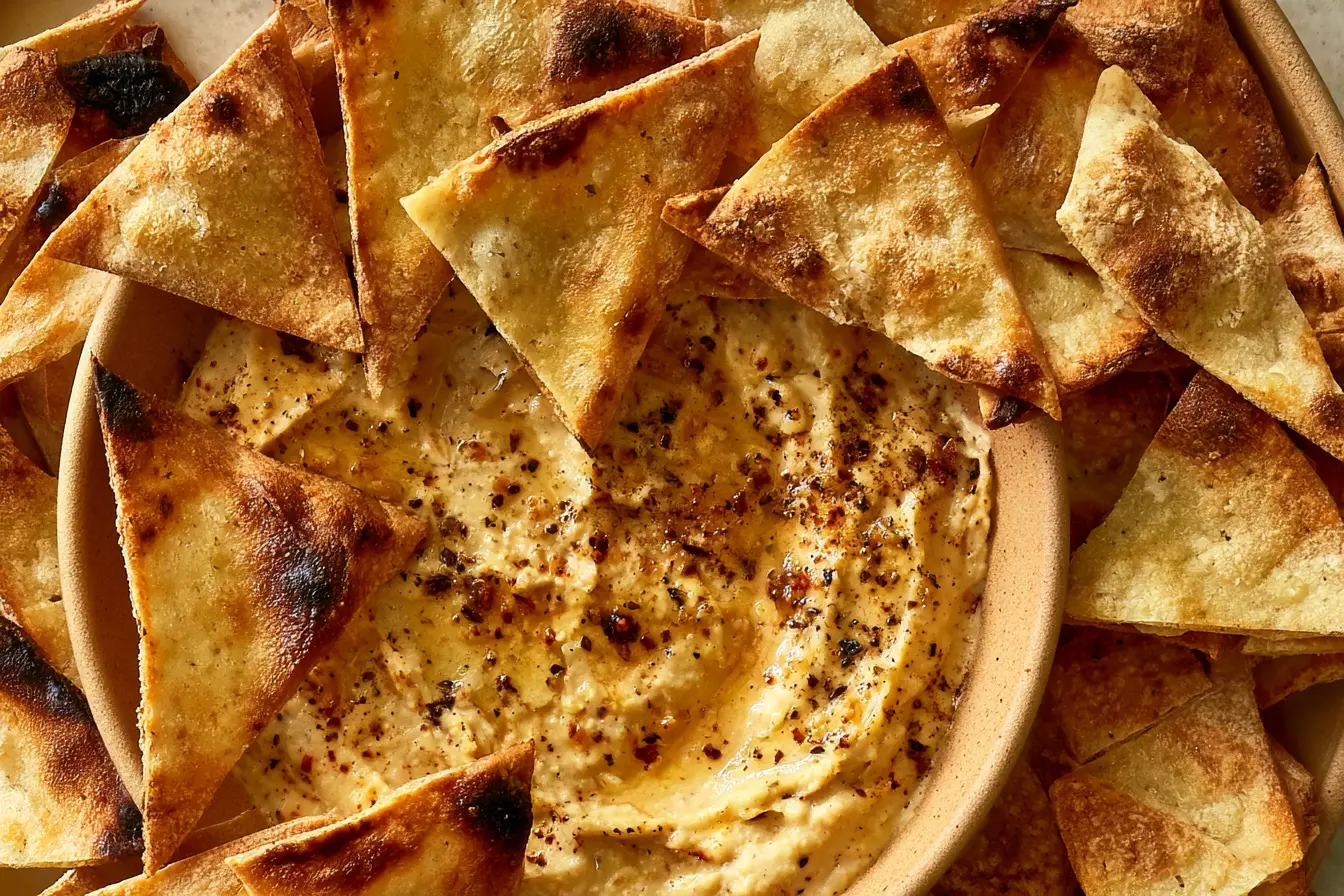 Crispy Sourdough Pita Chips
