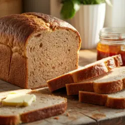sourdough whole wheat sandwich bread recipe card