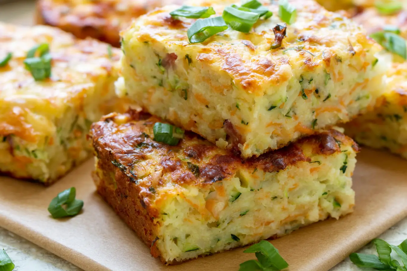 Easy Sourdough Zucchini Bars recipe
