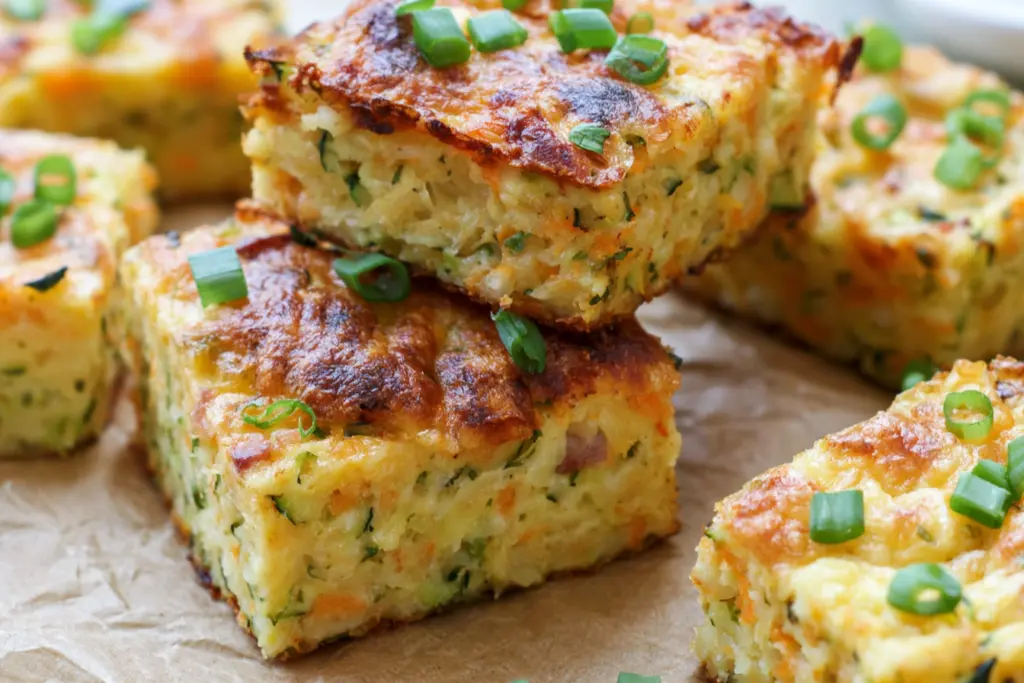 serving sourdough zucchini bars