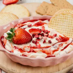 3-Ingredient Fast Strawberry Cheesecake Dip Recipe 5 3-Ingredient Strawberry Cheesecake Dip recipe card