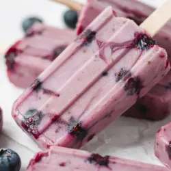 4 Ingredient Blueberry Yogurt Popsicles Recipe 8 4 Ingredient Blueberry Yogurt Popsicles Recipe card