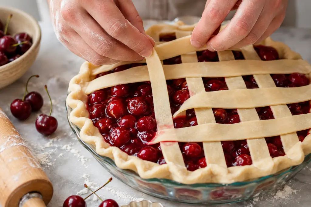 How to make Assemble homemade cherry pie