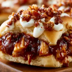 BBQ Chicken Bacon Ranch Sliders Recipe 10 BBQ Chicken Bacon Ranch Sliders recipe card