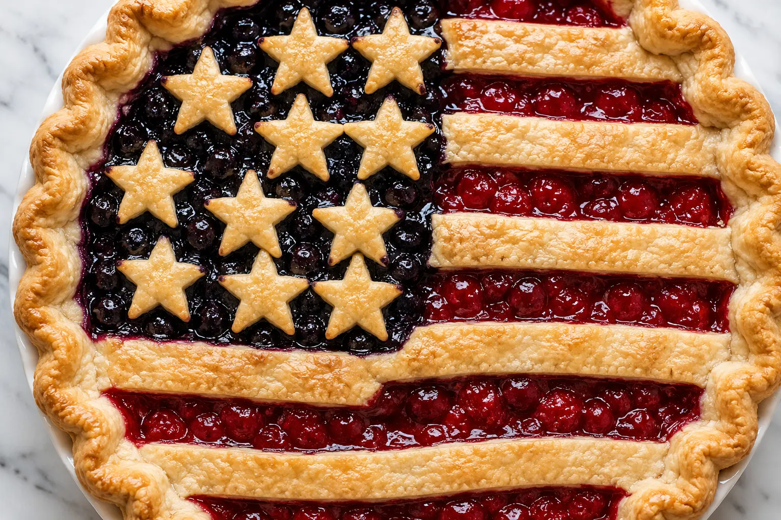 Best American Flag Pie Recipe (Stars & Stripes)