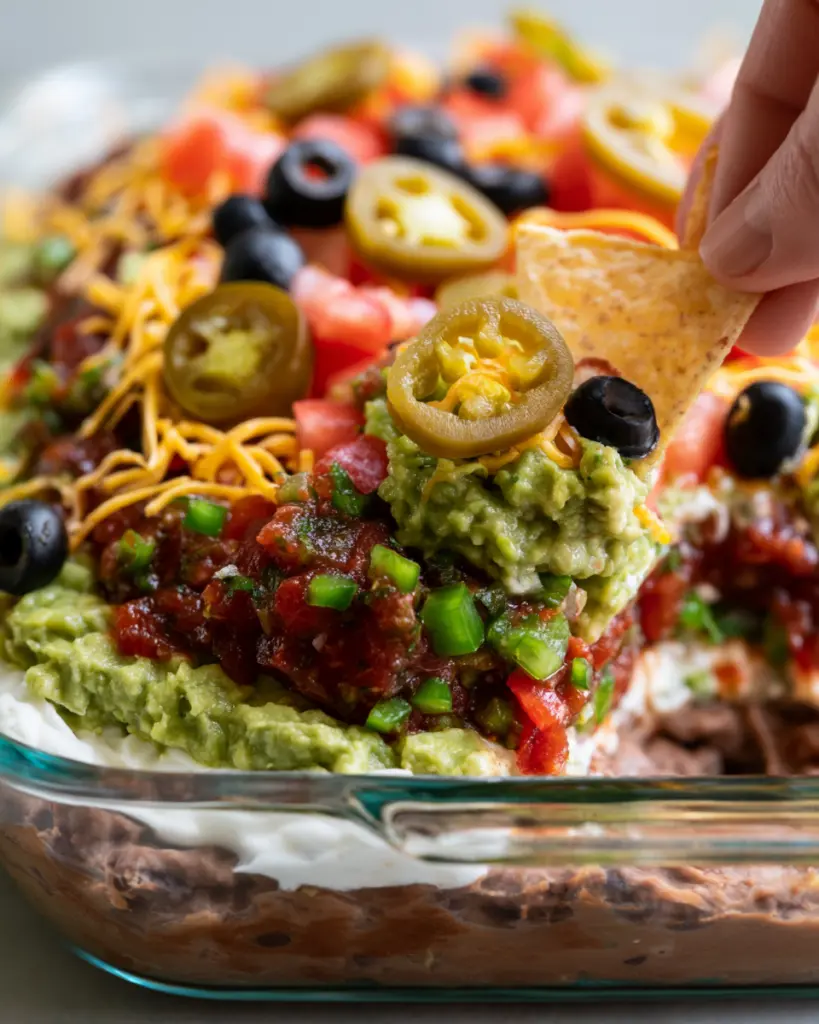 Delicious 7 layer taco dip Recipe 4 Spicy Jalapeño 7 layer Taco Dip