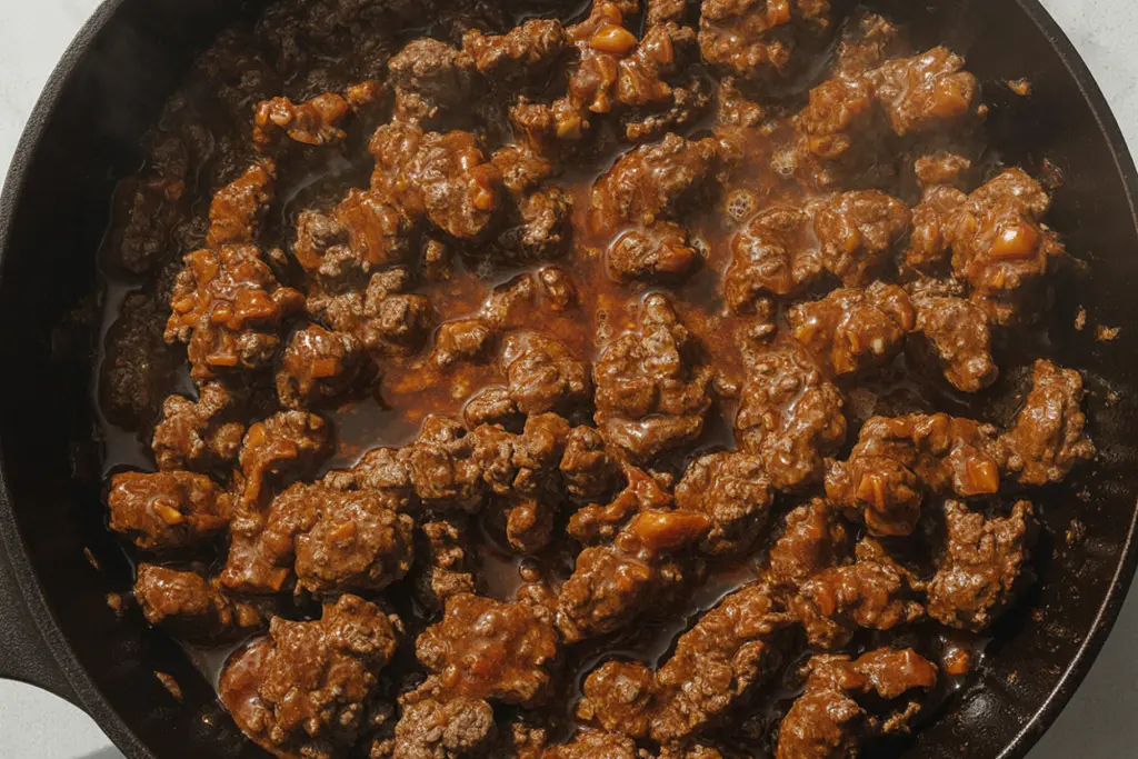 Easy Sweet Chilli Beef Bowls Recipe 4 Cooking the sweet chili Beef for Sweet Chilli Beef Bowls