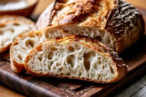 5-Ingredients No Knead Sourdough Bread Recipe