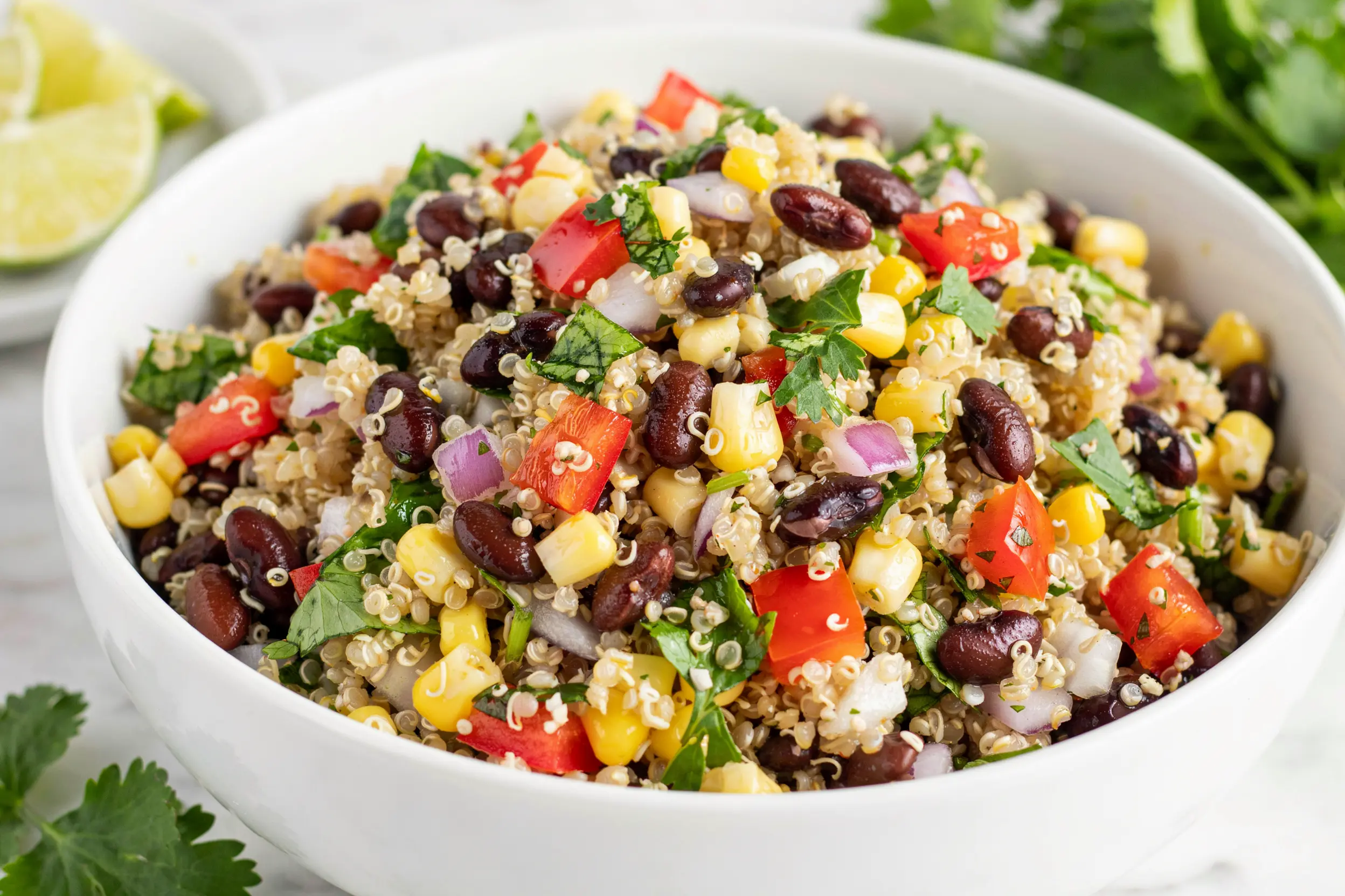 Healthy Quinoa Salad with Black Beans Recipe